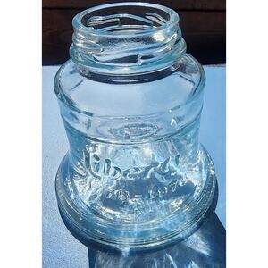 Vintage Liberty Cherries Liberty Bell Bicentennial 1776-1976 Clear Jar